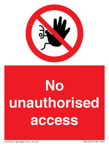 No unauthorised access